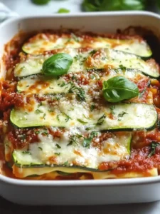 Leichte Zucchini-Lasagne