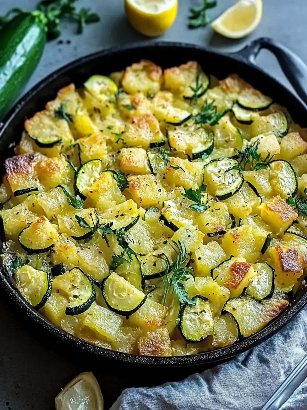 Zucchini Reis Pfanne