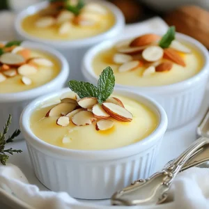 Seidiger zuckerfreier Vanille-Mandel-Pudding