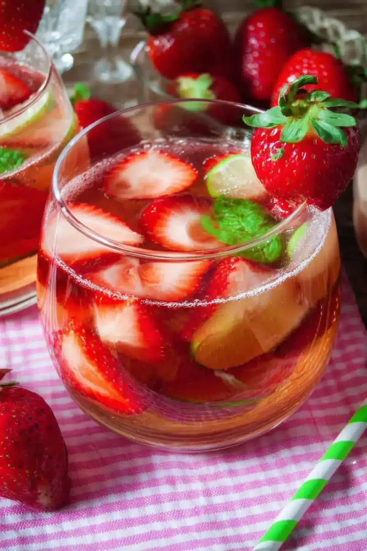 alkoholfreie Erdbeerbowle