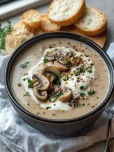Cremige Pilzsuppe – Der perfekte Genuss für kalte Tage