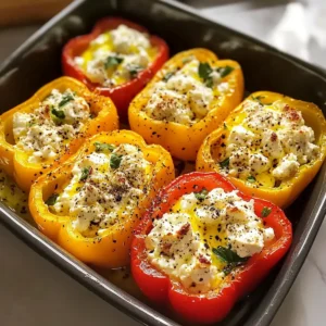 Köstliche gefüllte Paprika mit Feta