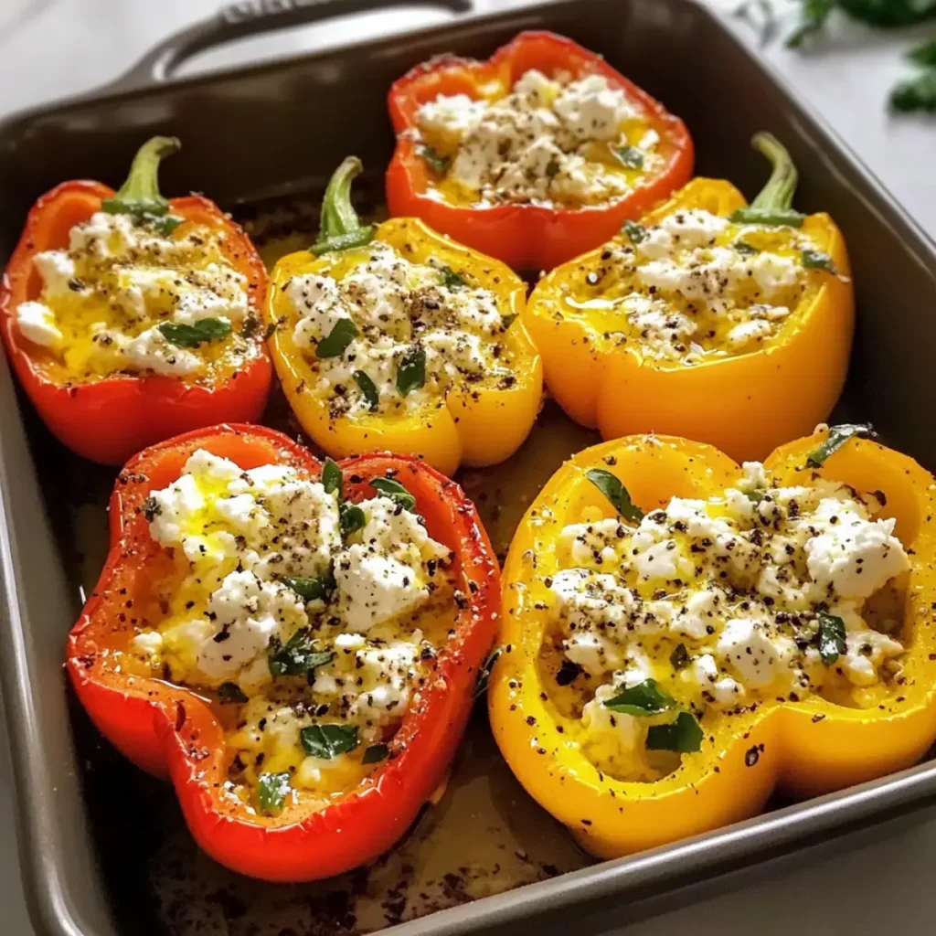 gefüllte Paprika mit Feta