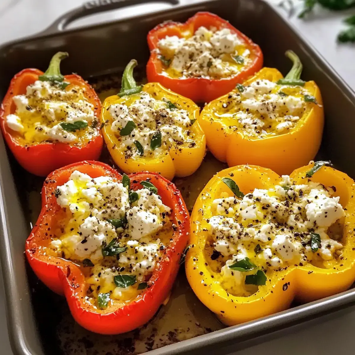 gefüllte Paprika mit Feta