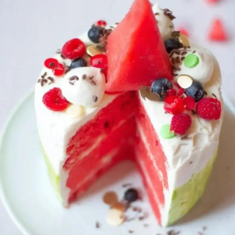 gesunde Melonen Torte