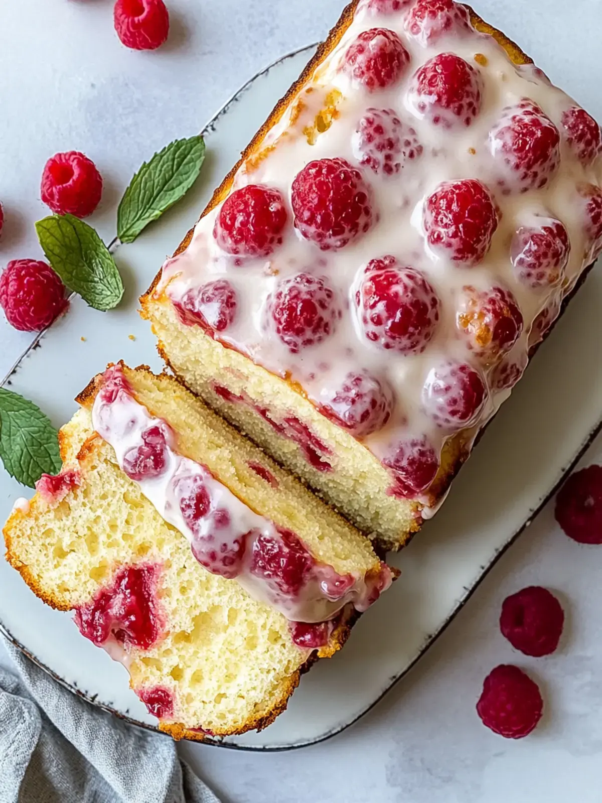 glutenfreier Himbeer-Zitronen-Kuchen