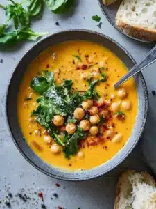 Cremige Kichererbsensuppe in unter 30 Minuten