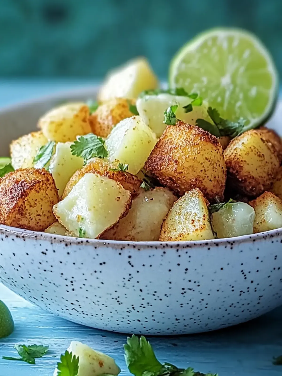 knusprige mexikanische Straßenkartoffeln