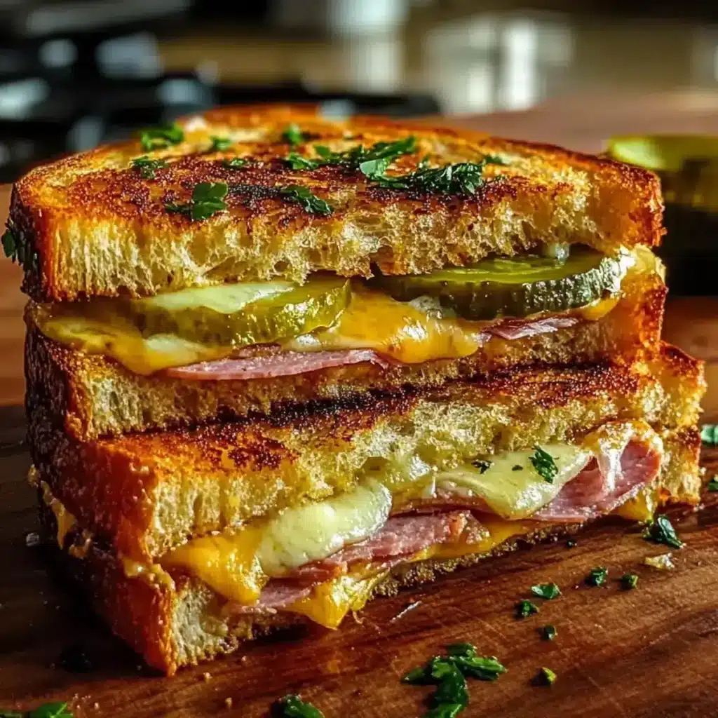 kubanische Knoblauchbrot-Sandwiches