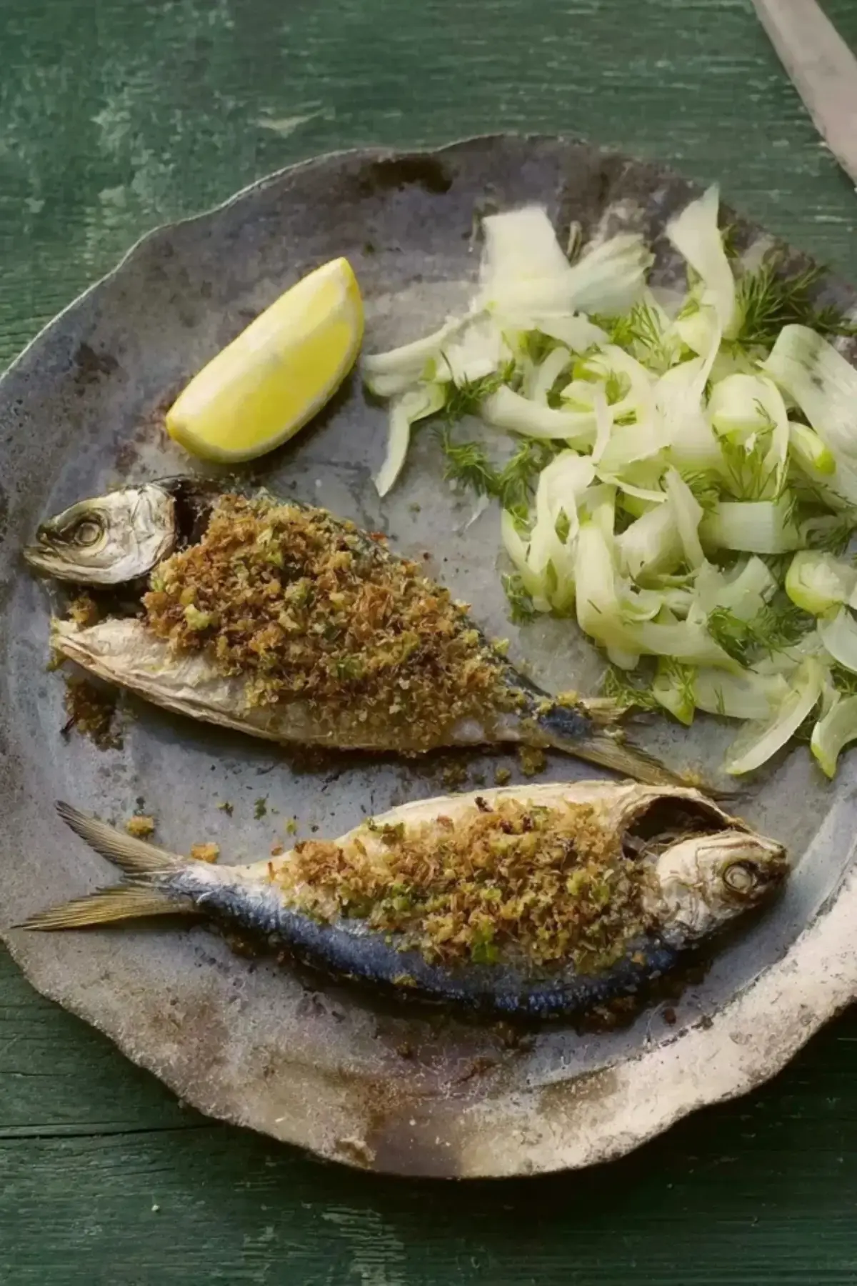 Überbackene Sardinen