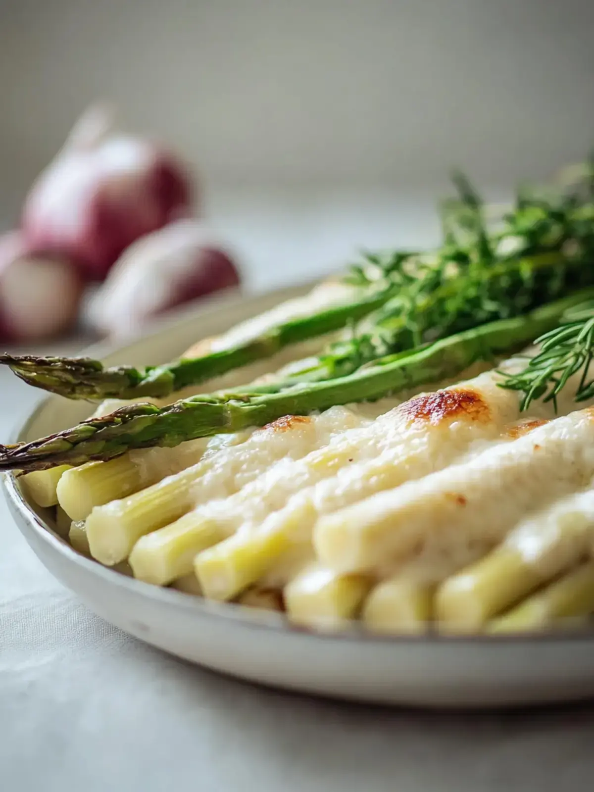 Überbackener Spargel Rinder