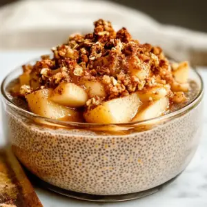 Apfel-Crumble-Chia-Pudding