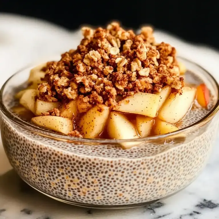 Apfel-Crumble-Chia-Pudding