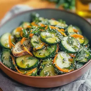 Asiatischer Gurkensalat frisch