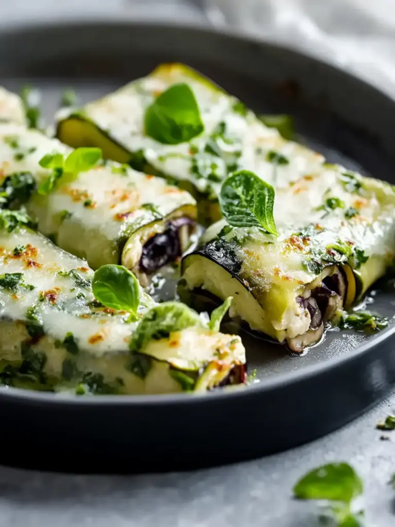 Auberginen-Rollatini mit Thunfisch und Zitronensauce