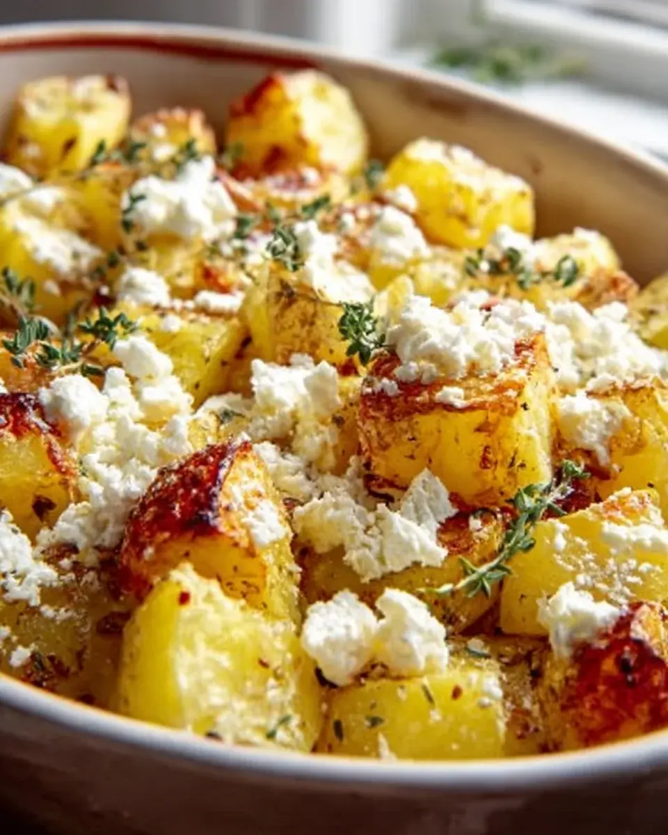 Baked Feta Potatoes
