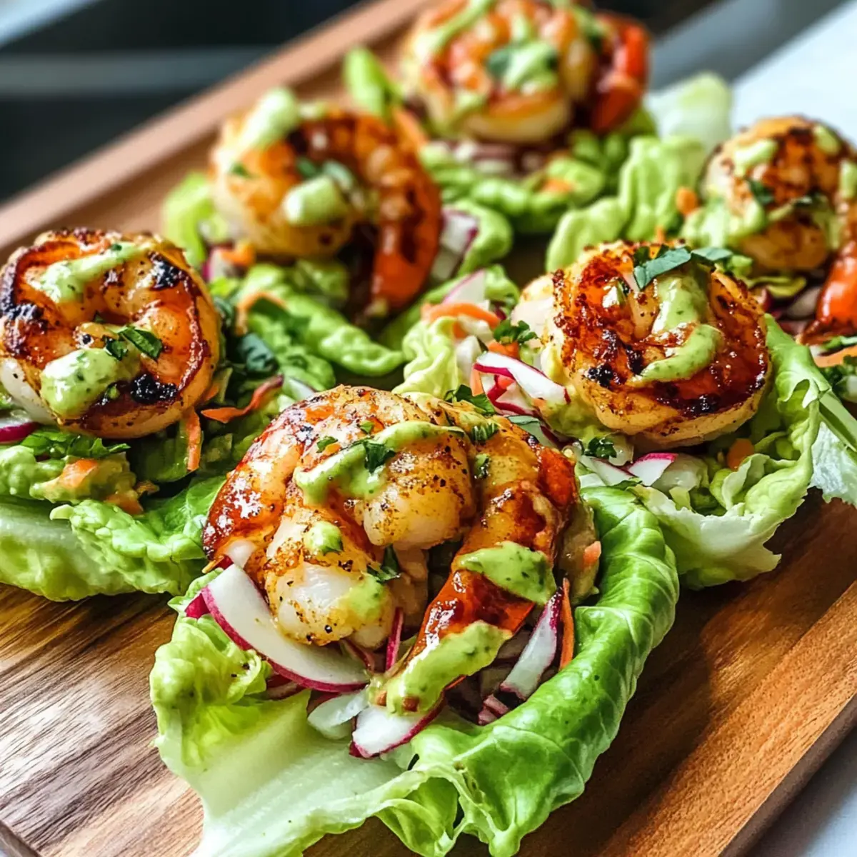 Blechpfanne Chili-Limetten-Garnelen Salat