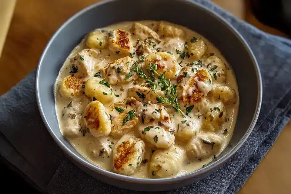 Cremige Gnocchi Hähnchen