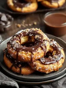 Knusprige Brezel-Schoko-Cookies mit Karamell
