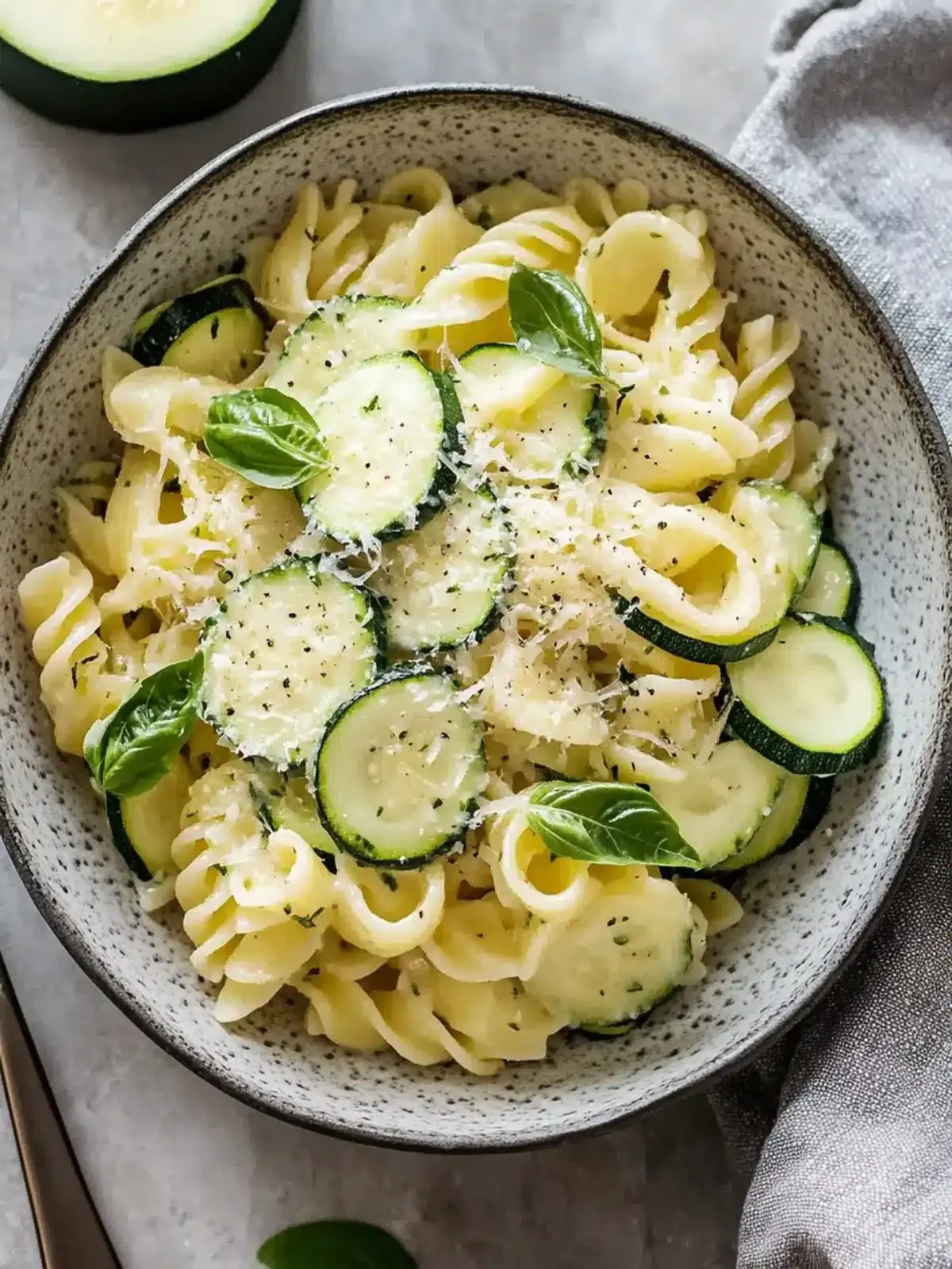 Einfache Pasta mit Zucchini