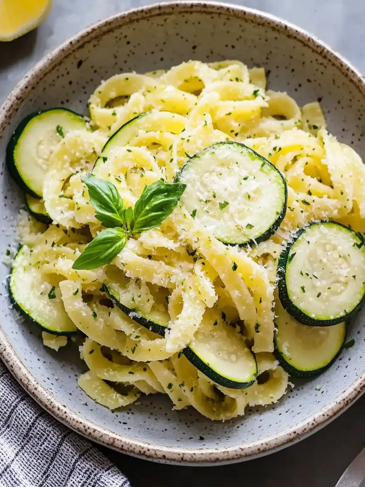 Einfache Pasta mit Zucchini