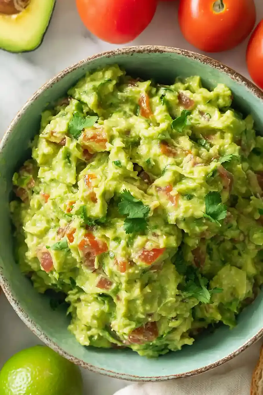 Einfaches Guacamole ohne Zwiebeln