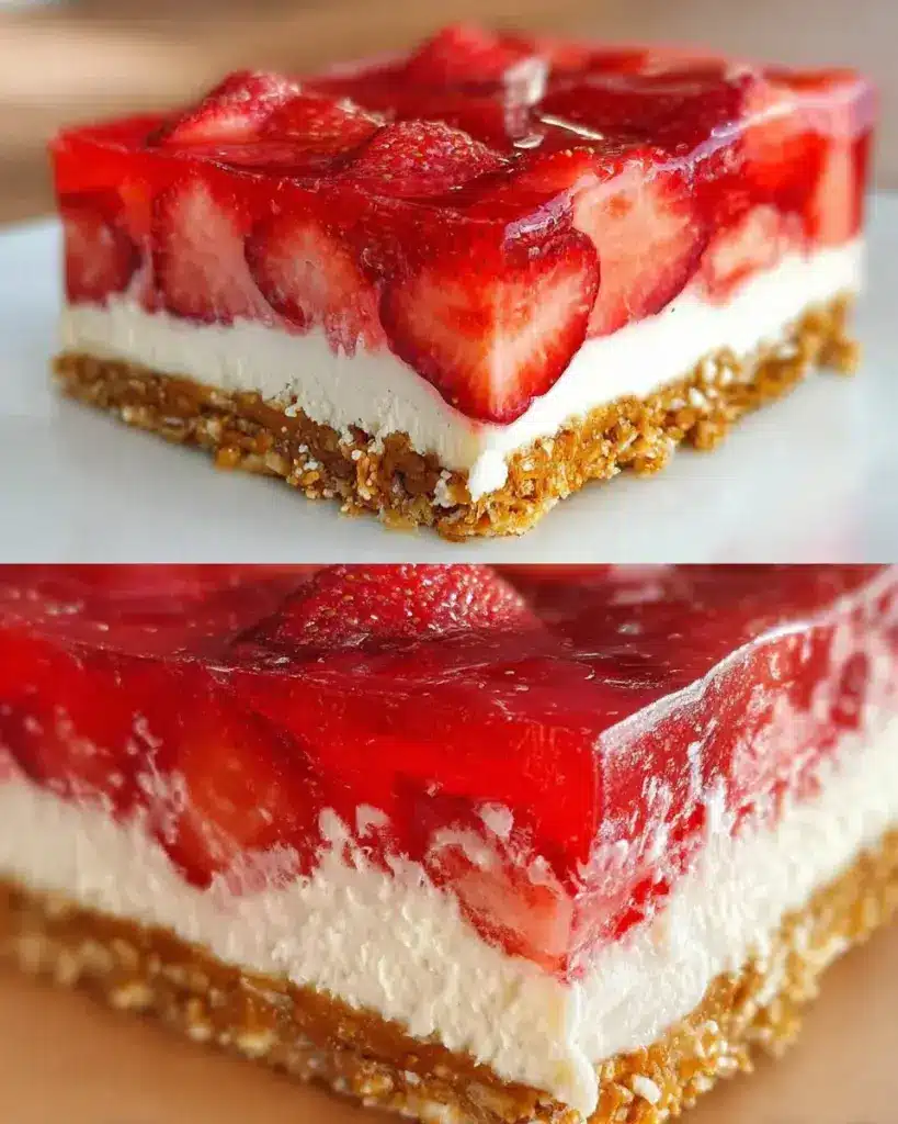 Erdbeer-Brezel-Dessert