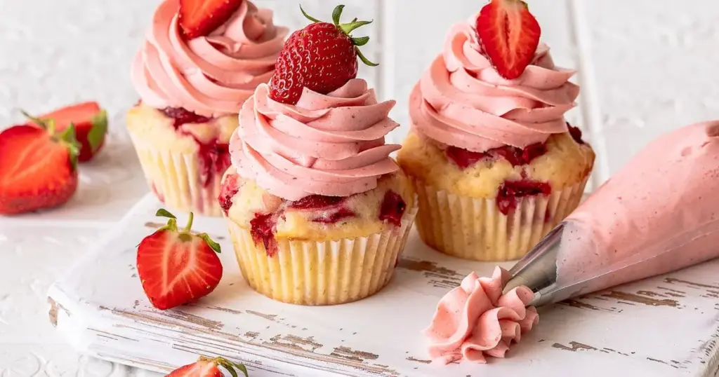 Erdbeer-Cupcakes