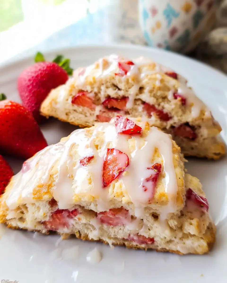 Erdbeer-Frischkäse-Scones