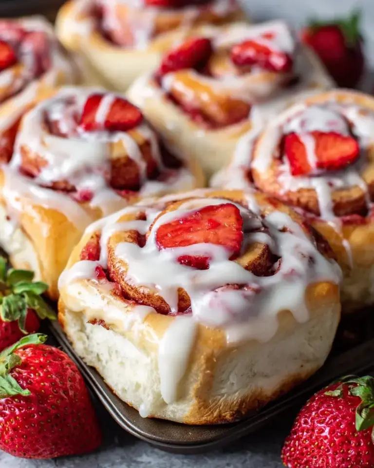 Erdbeer Käsekuchen Zimtschnecken Rezept