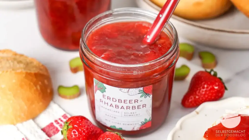 Erdbeer-Rhabarber Marmelade