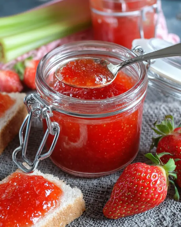 Erdbeer Rhabarber Marmelade Rezept