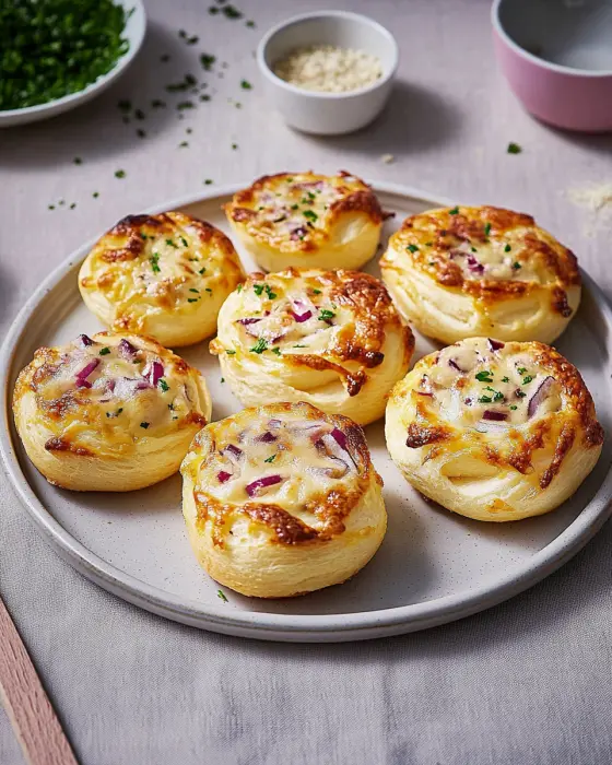 Flammkuchen Schnecken