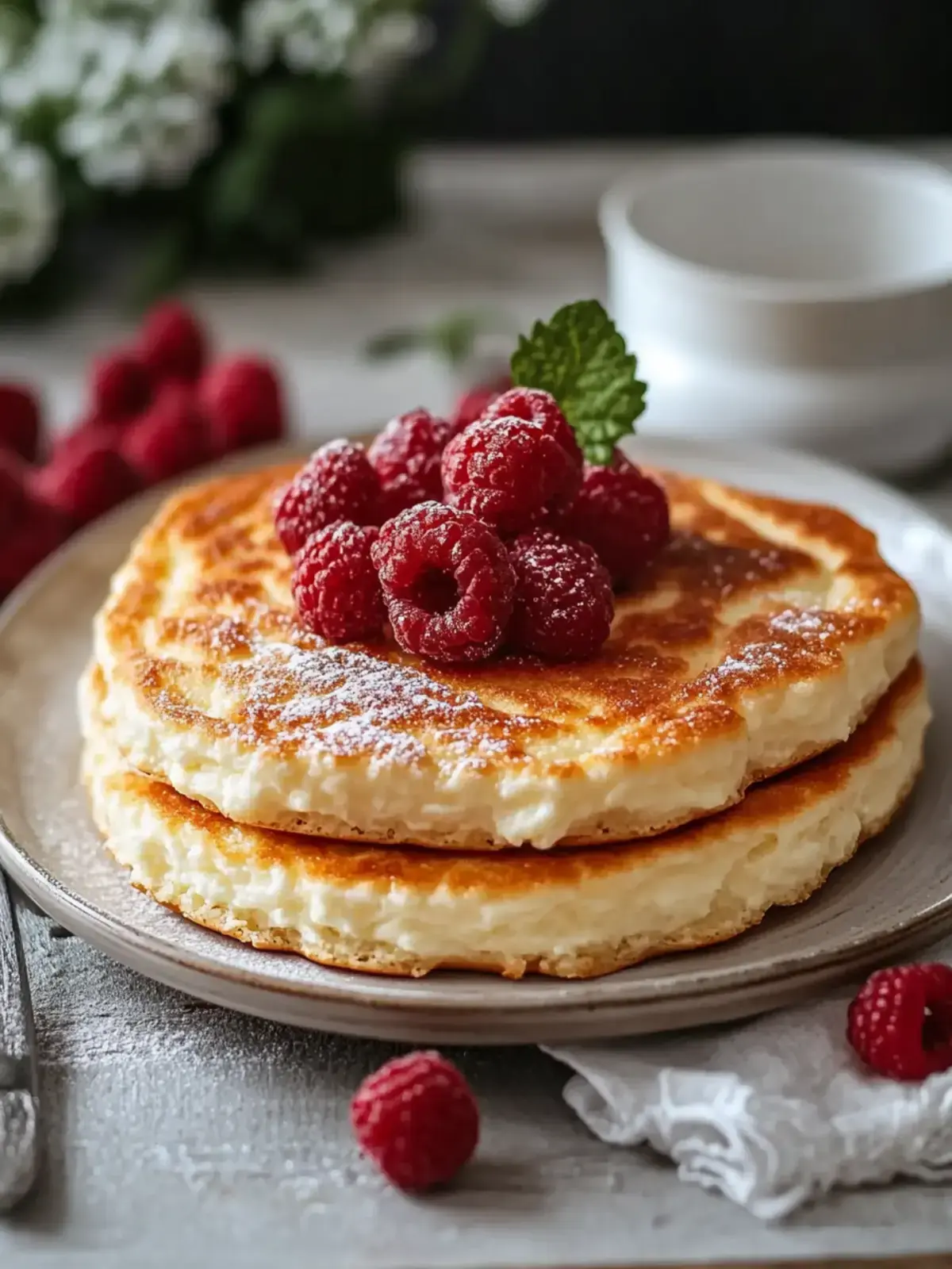 Flauschige Quark-Pfannkuchen