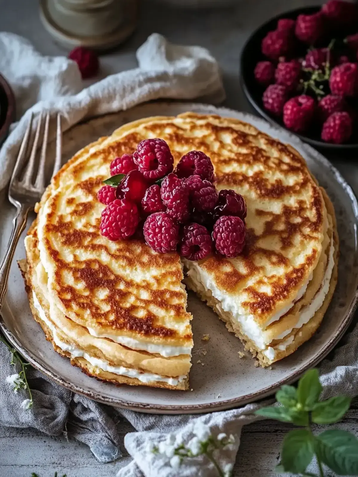 Flauschige Quark-Pfannkuchen