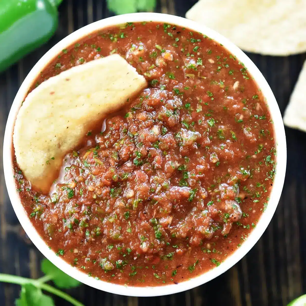 Frische einfache Salsa mit Dosen Tomaten