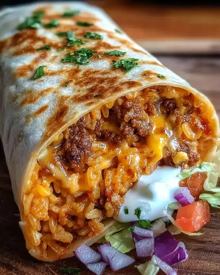 Gegrillter Kaese-Burrito