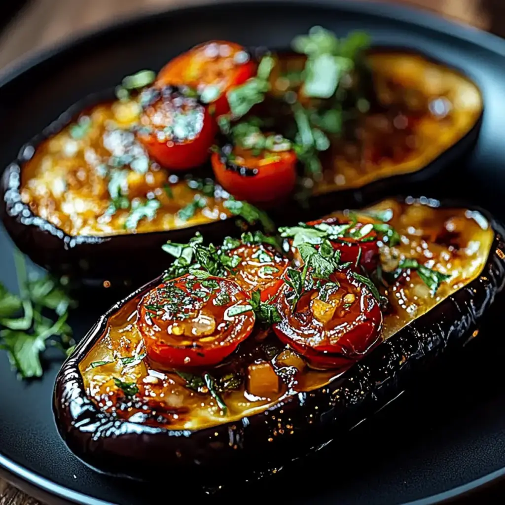 Geröstete Aubergine Mediterran