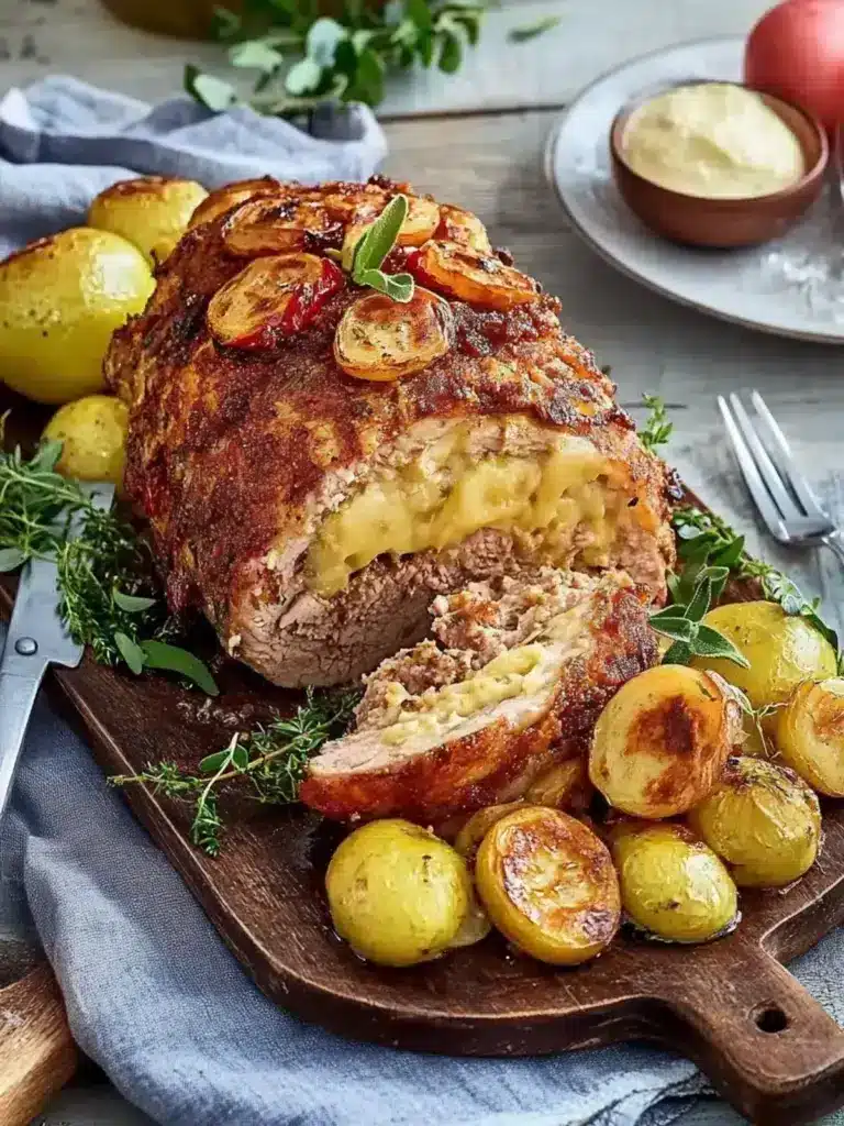 Hackbraten auf Cordon bleu