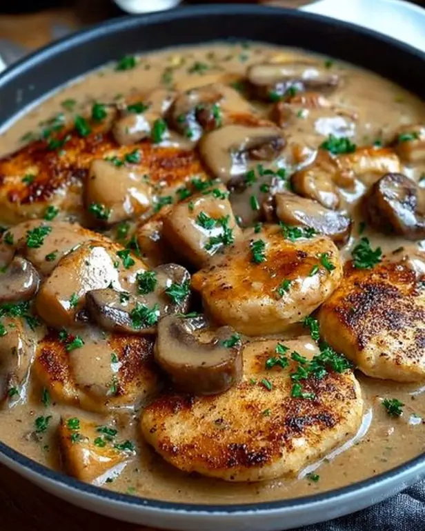 Hähnchen-Pilzpfanne Rezept