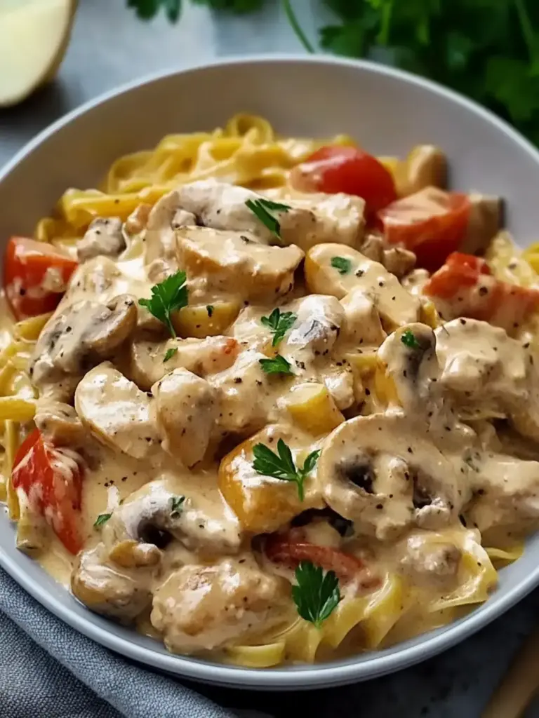 Hähnchen Stroganoff