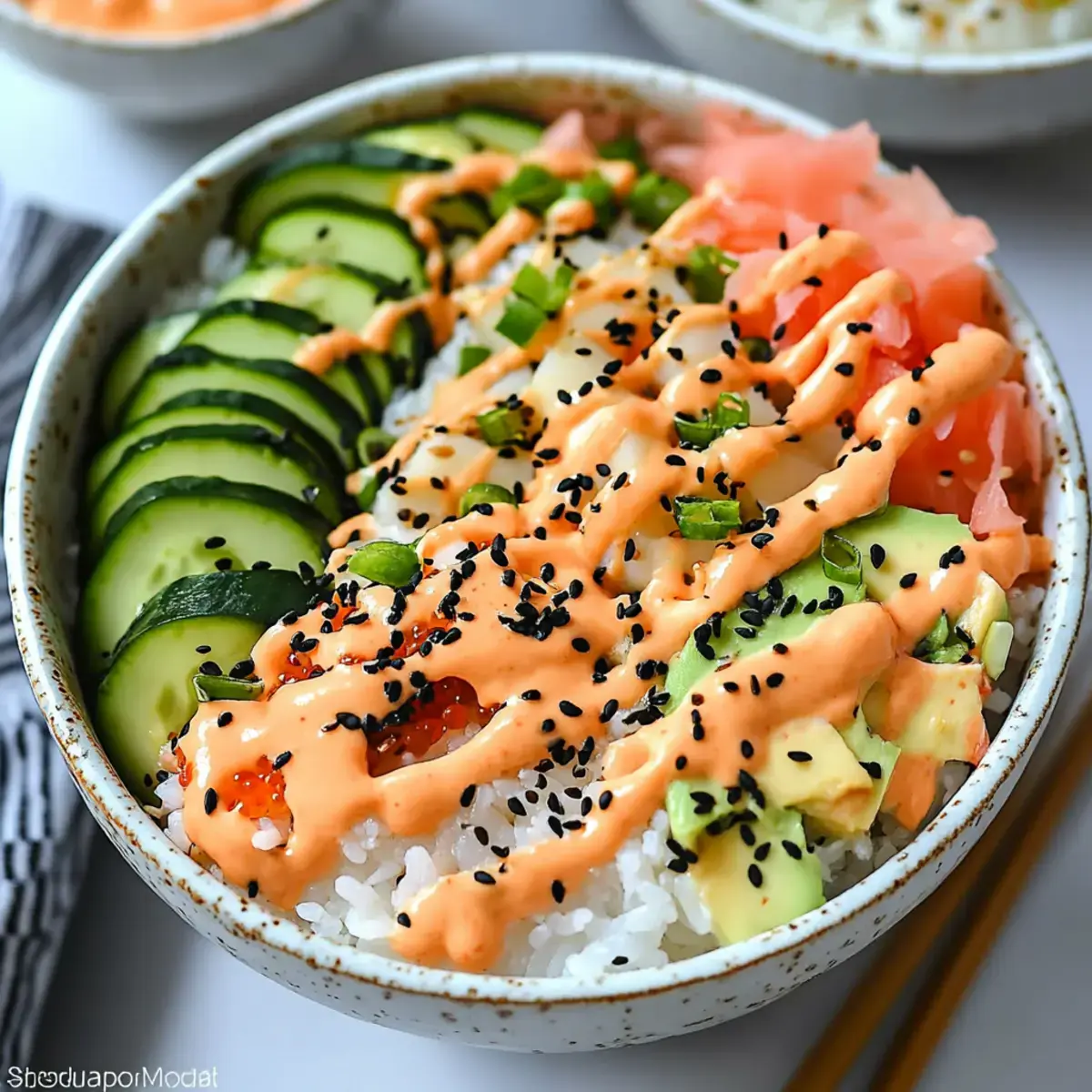 Healthy California Roll Sushi Bowls: Easy Meal Prep 2 Kalifornienroll Sushi Bowls