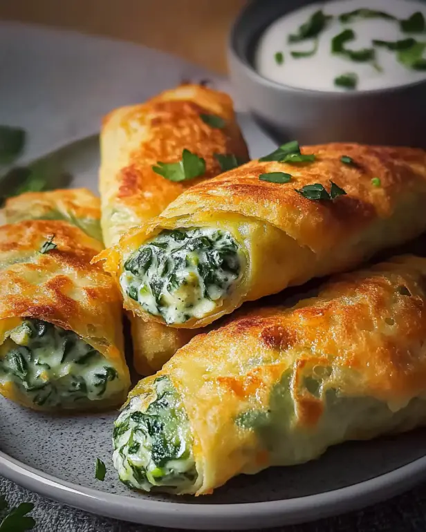 Kartoffeltaschen mit Spinat