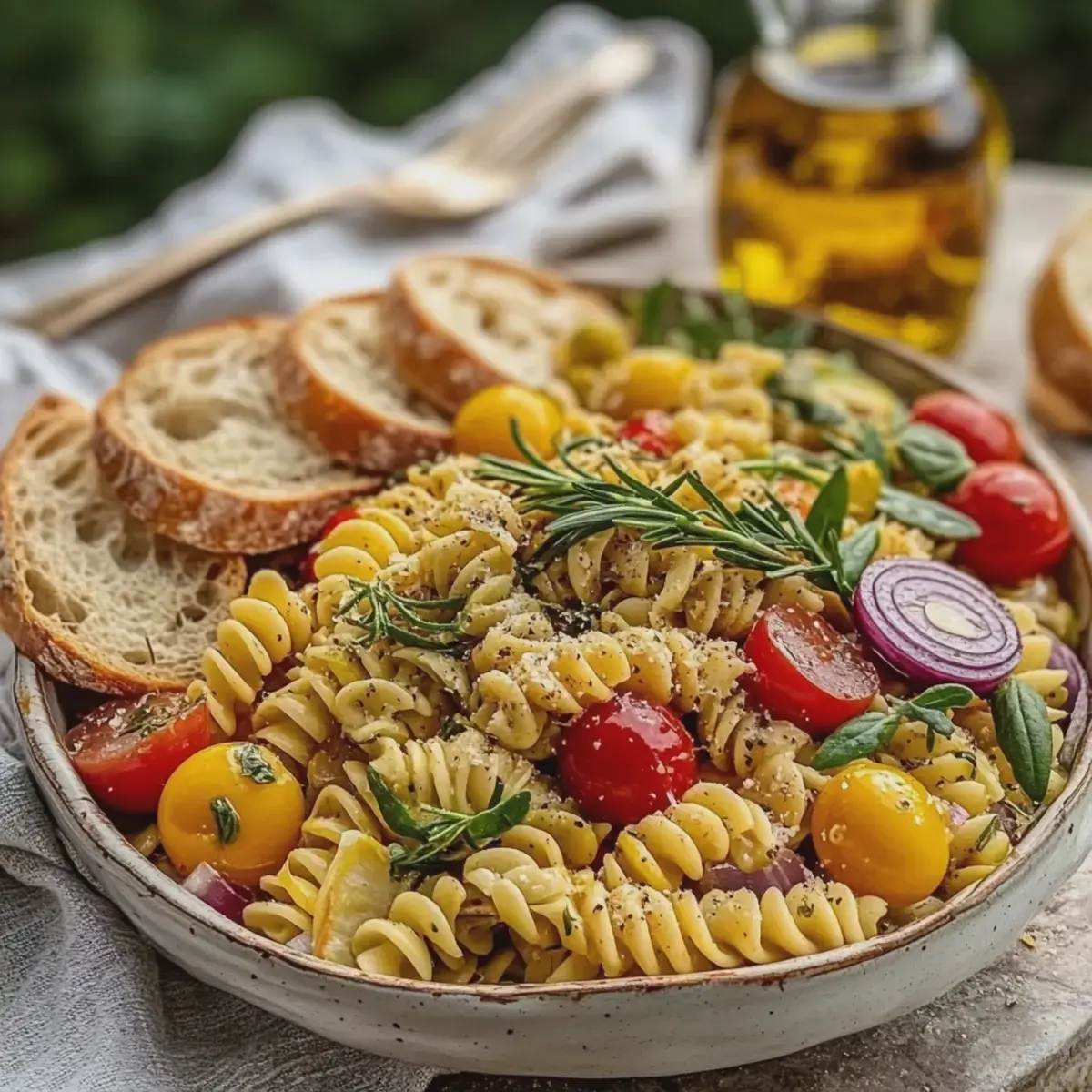 Kichererbsen Pasta Salat