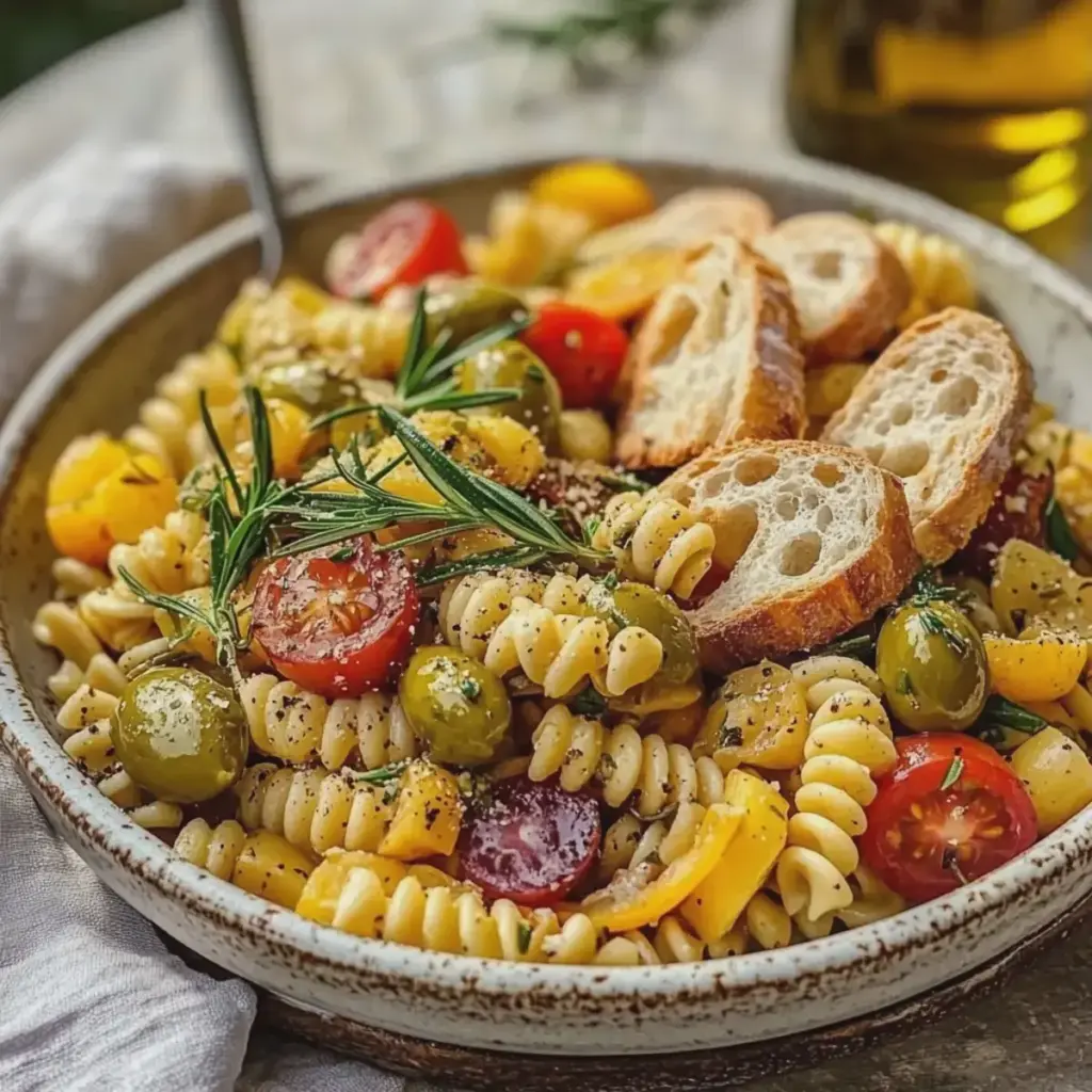 Kichererbsen Pasta Salat