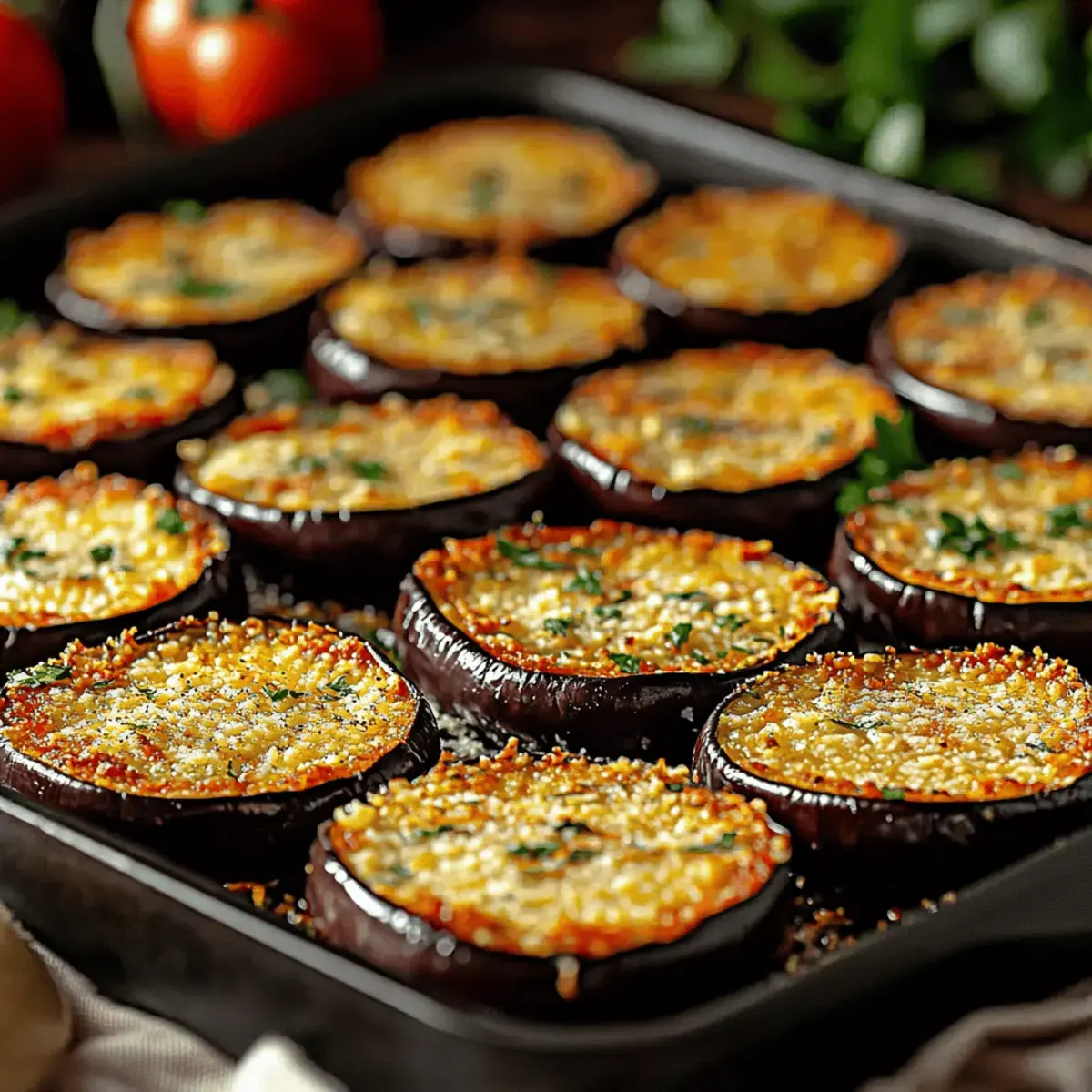 Knusprige Auberginen-Parmesan-Scheiben mit unwiderstehlichem Dip 2 Knusprige Auberginen-Parmesan-Scheiben