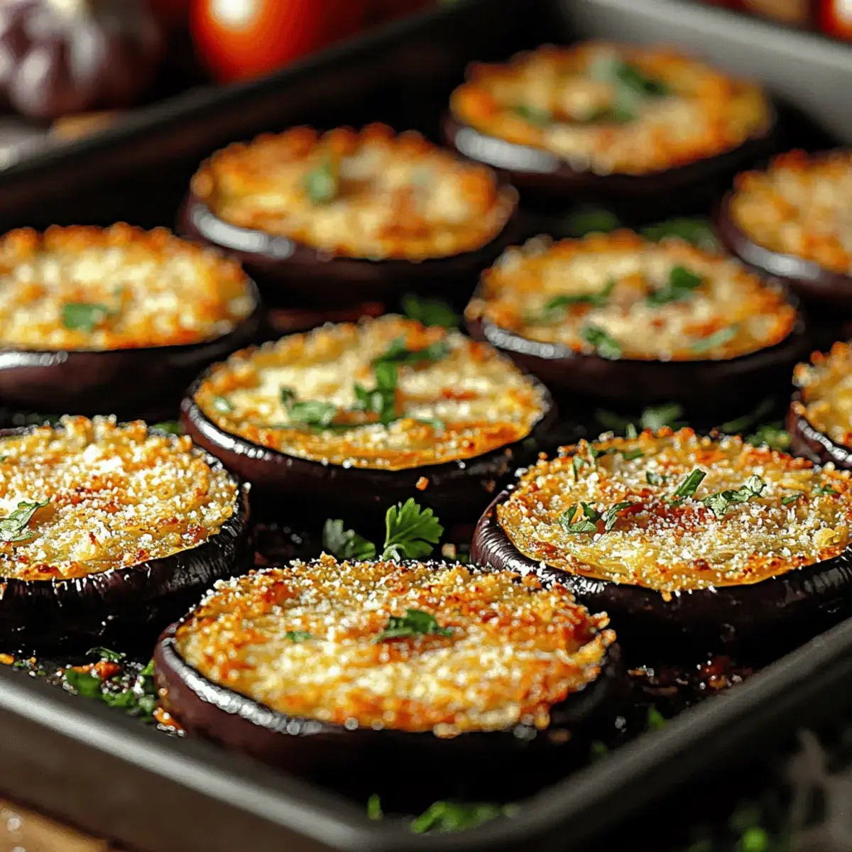 Knusprige Auberginen-Parmesan-Scheiben