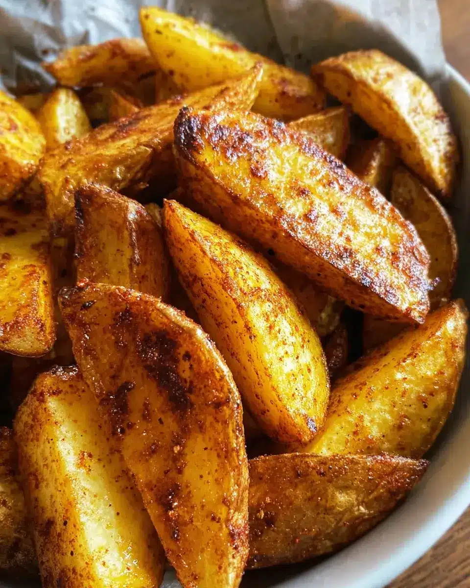 Knusprige Kartoffel Wedges (Rezept aus dem Ofen) 2 Knusprige Kartoffel Wedges Rezept aus dem Ofen