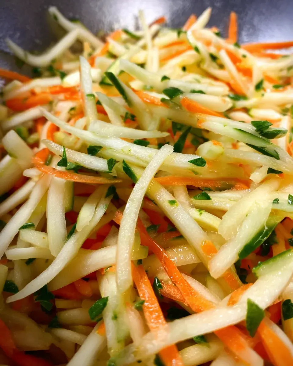 Kohlrabi Karotten Apfel Salat