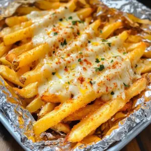 Käse Ranch Folie Paket Pommes